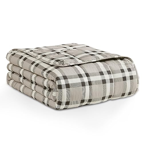 Weighted Blanket (16-white Checkered Pattern / 48" x 72" | 20lbs)