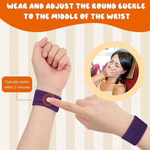 40 Pcs Motion Sickness Bands Anti Nausea Wristbands Kids Adults