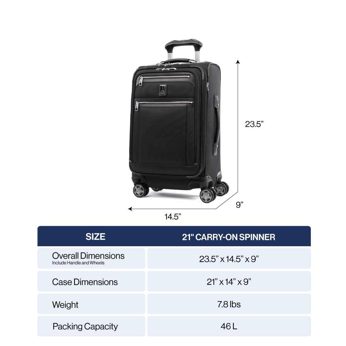 Platinum Elite Carry (Carry-On 21-Inch / Pilot Green)