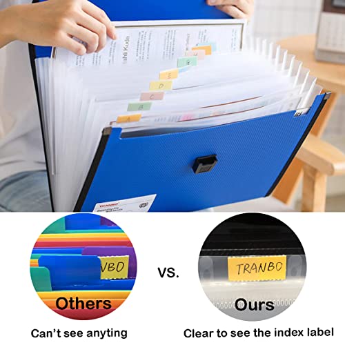 Extra Large Legal Size (Legal Size & Foolscap / 12 Pockets,1 Pack Blue)