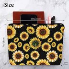Sunflower Cosmetic Bags For Women (9 x 7.1 inch / Sunflower)