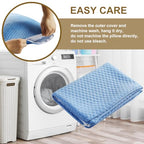 Travel Pillow (M-17.7 Inch x 13.8 Inch / Cooling Sky Blue)