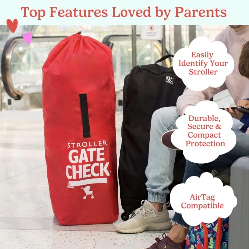 Gate Check Travel Bag for Umbrella Strollers (Red)