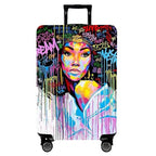 Travel Luggage Cover Suitcase Cover Protector Skins 18 (Graffiti A8 / M (for 22--24 inch luggage))