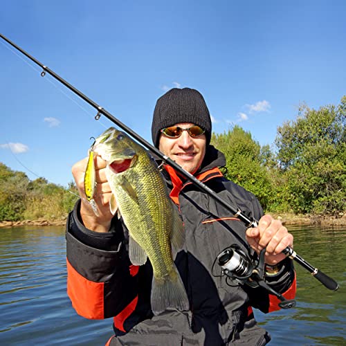 Fishing Pole Fishing Rod and Reel Combo (Single fishing pole(No Reel and Lures) / 6 ft)