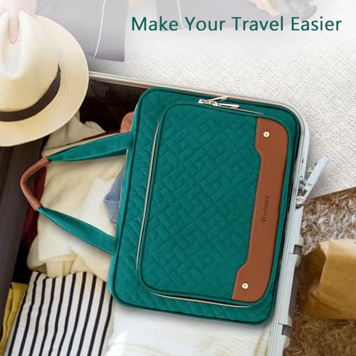 Toiletry Bag for Women (Large / With Jewelry Organizer Compartment / Green)