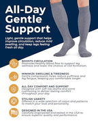 Compression Socks for Men (Large / Black/White/Gray - 3 Pairs)