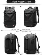 Men Travel Backpack vacuum compression 17 inch Laptop Backpack Business Large - Image 2
