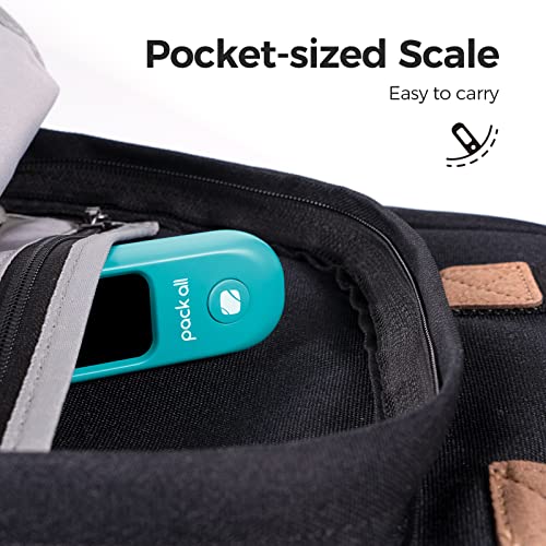 Digital Luggage Scale for Travel (Malachite Blue)