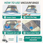 12 Jumbo Vacuum Storage Bags for Blankets & Bedding (Jumbo)