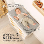 2 Pack Organic Changing Pad Covers for Girl (Savannah)