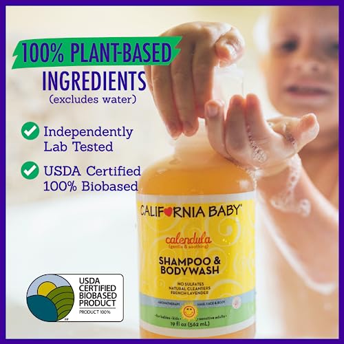 Calendula Baby Shampoo + Baby Wash (19 Fl Oz (Pack of 1))