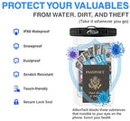 Waterproof Fanny Pack (2 * phone cases(black) + 2 * fanny packs(black+gray) / XL SETS)