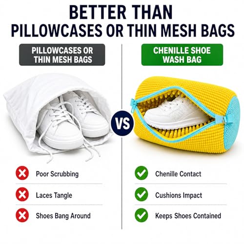 Shoe Washing Machine Bag (Yellow Shoe Washer Bag)