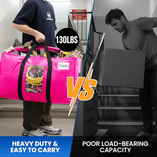 2 Pack Pink Extra Large Moving Bags (Pink / 2 Large)