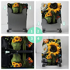 Suitcase Protector Plus 1 Luggage Tag (Sunflower Orchids / XL)