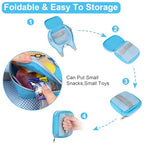 Toddler Harness Leash + Anti Lost Wrist Link (Blue/Breathable Car & Excavator)