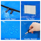 4 Pcs 24 Gallon Extra Large Moving Bags Heavy Duty Storage Bag (24 Gallon / Blue)