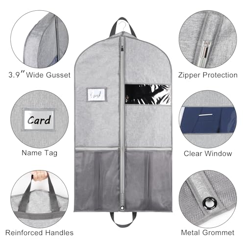 Garment Bags for Travel Suit Bags for Hanging Clothes 43 in