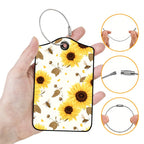 Luggage Tags for Suitcases (Sunflower Buzz)