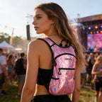 Rave Hydration Backpack Lightweight Water Backpack for Cycling Running Hydration Pack with 3L Water Bladder Pink (Pink / 3L Bladder)