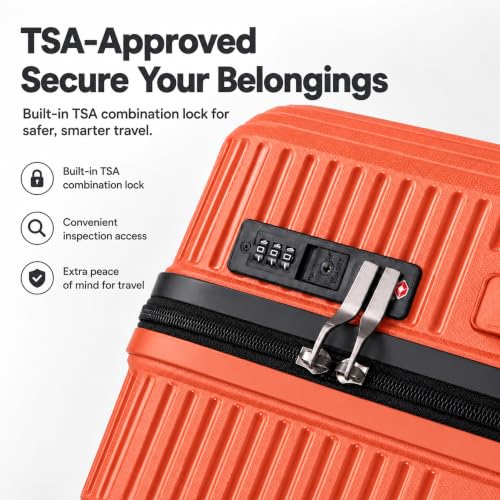 Luggage Sets 3 Piece (Tangerine / 3 Piece Sets (21/Db/Tb))