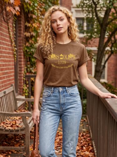 Fall Leaf Shirts 1779 Autumn Festival Short Sleeve Tee Tops Coffee (Medium / Coffee)