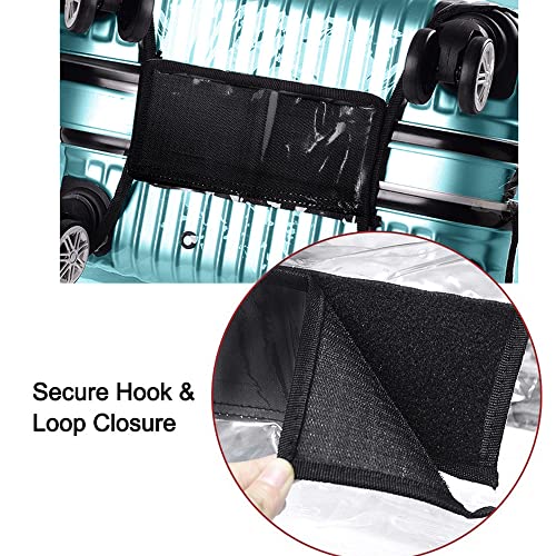 30 Inch Waterproof Clear Suitcase Cover (Black Trim-0.4mm / 30" Suitcase Cover.)