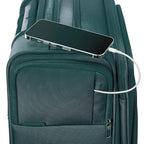 UpLIFT Lightweight Large Checked Softside Luggage with Spinner Wheels (Large Checked / Emerald Green)