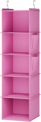 YOUDENOVA Hanging Closet Organizer, 5-Shelf Closet Hanging Storage Shelves - Image 8