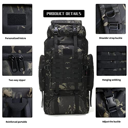 Hiking Backpack for Men 70L (70l-blackmix)