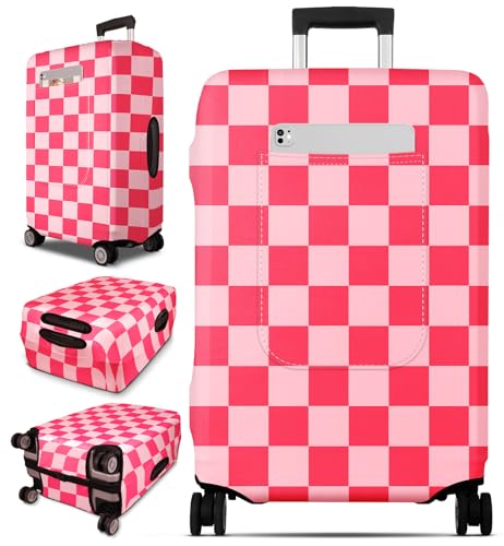 Luggage Cover for Suitcase Tsa Approved Protector (XS-(18-20)Inch / Checkered)