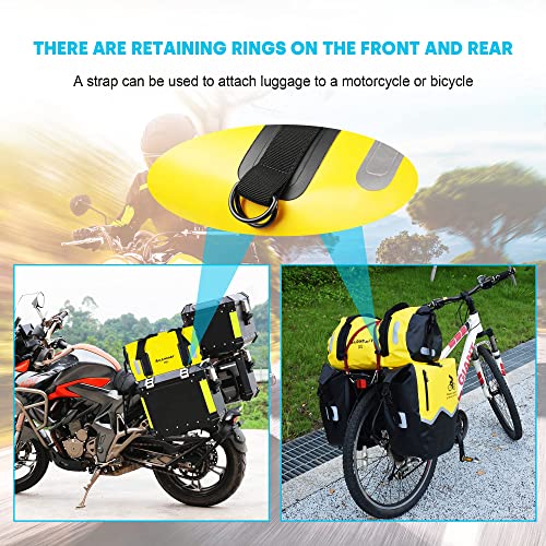 Waterproof Bag Duffel Bag 20L 30L 40L with Welded Seams Shoulder Straps (Yellow / 30L)
