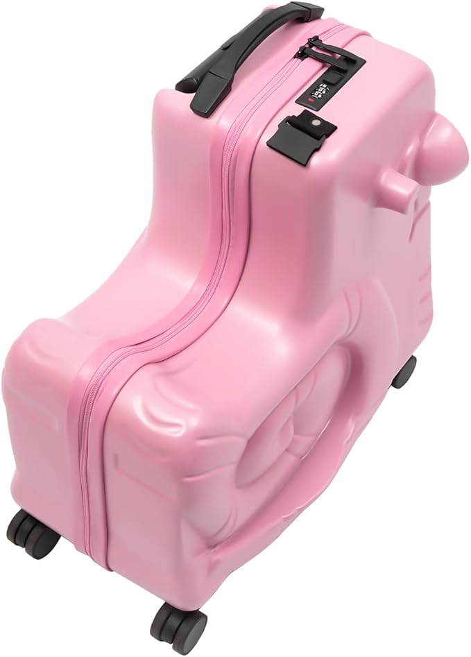 CNCEST 20" Kid's Ride-on Travel Suitcase, Rolling Luggage - Image 7