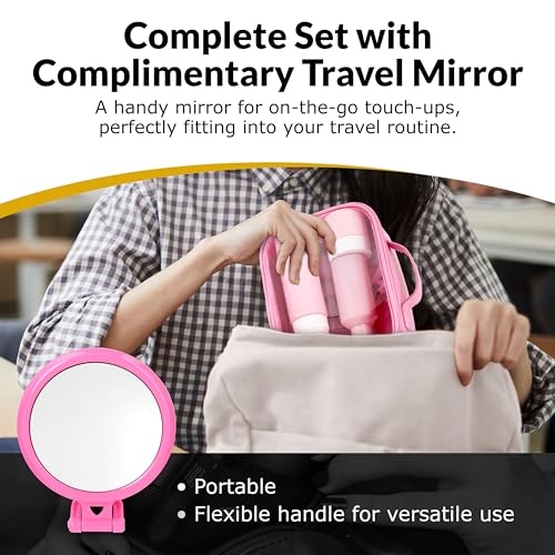 Pink Clear Makeup Bag (Large / Pink)