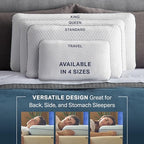 Cooling Gel Memory Foam Pillow for Sleeping (Queen / 1 Pack)