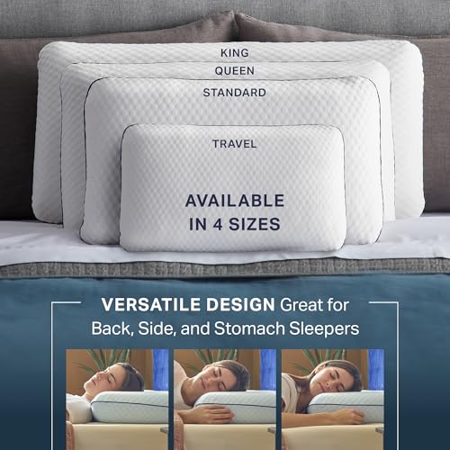 Cooling Gel Memory Foam Pillows for Sleeping (King / 2 Pack)