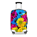 Sunflower Suitcase Cover 22 (M(for 22-25 inch luggage) / Colorful Flower)