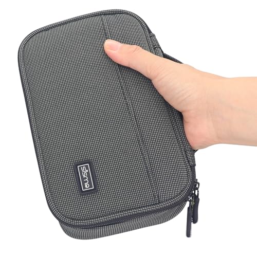 Travel Electronics Organizer Small Carrying Case for Cables Phone Chargers USB Plugs Power Cords Earbuds Adapter Tech Accessories Pouch (Starlight Special Edition)
