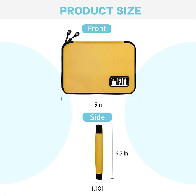 Electronics Travel Organizer, Portable Waterproof Electronic Travel Storage Bag - Image 3