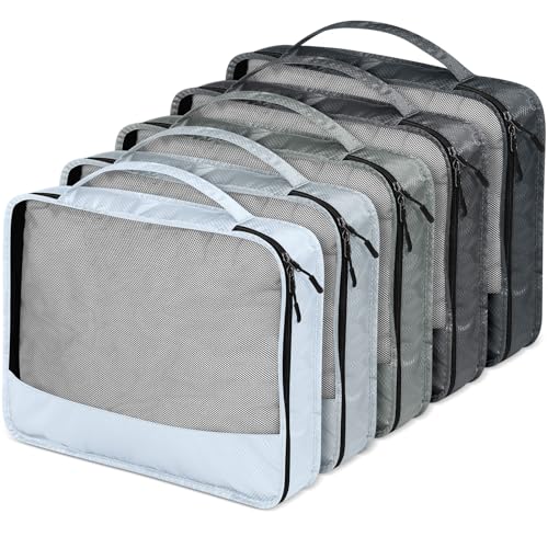 Packing Cubes for Suitcase Large Organizer Bags (Gray / Large)
