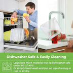 10 Pack Dishwasher Safe Reusable Sandwich Bags (10 Pack-10 Sandwich / White)