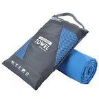 Microfiber Towel Quick Dry Camping & Travel & Gym Towel. Compact (Blue / 40.00" x 20.00")