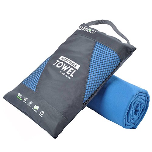 Microfiber Towel Quick Dry Camping & Travel & Gym Towel. Compact (Blue / 40.00" x 20.00")