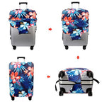 Travel Luggage Cover Suitcase Cover Protector Skins 18 (Flower / XL (for 29--32 inch luggage))