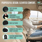 Premium Slim Foldable Travel Seat Cushion (Black / Slim)