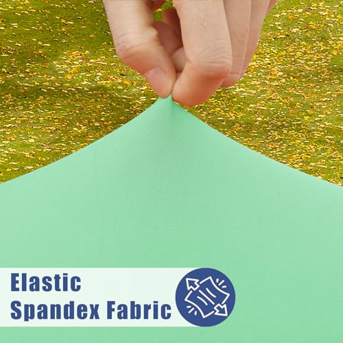 2 Pack Rectangle Spandex Fitted Table Cloth (Bright Green / 96" x 30" (Rectangular))