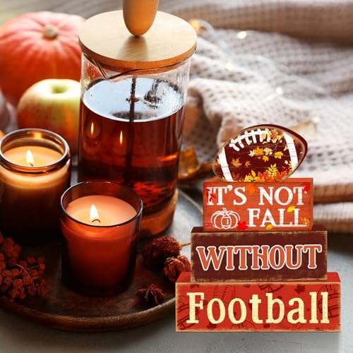 Fall Football Tiered Tray Decor Set (Fall Football)