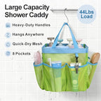 Mesh Shower Caddy Portable (1 Pack Fluorescent Green / L (Classic Dorm Caddy))