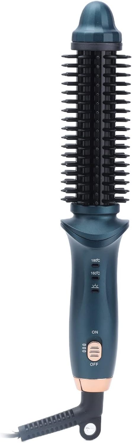 Curling Iron, 2 in 1 Thermostatic Straight Curly Hair Dual Purpose Curling Brush, Intelligent Curling Iron Straight Hair Comb
